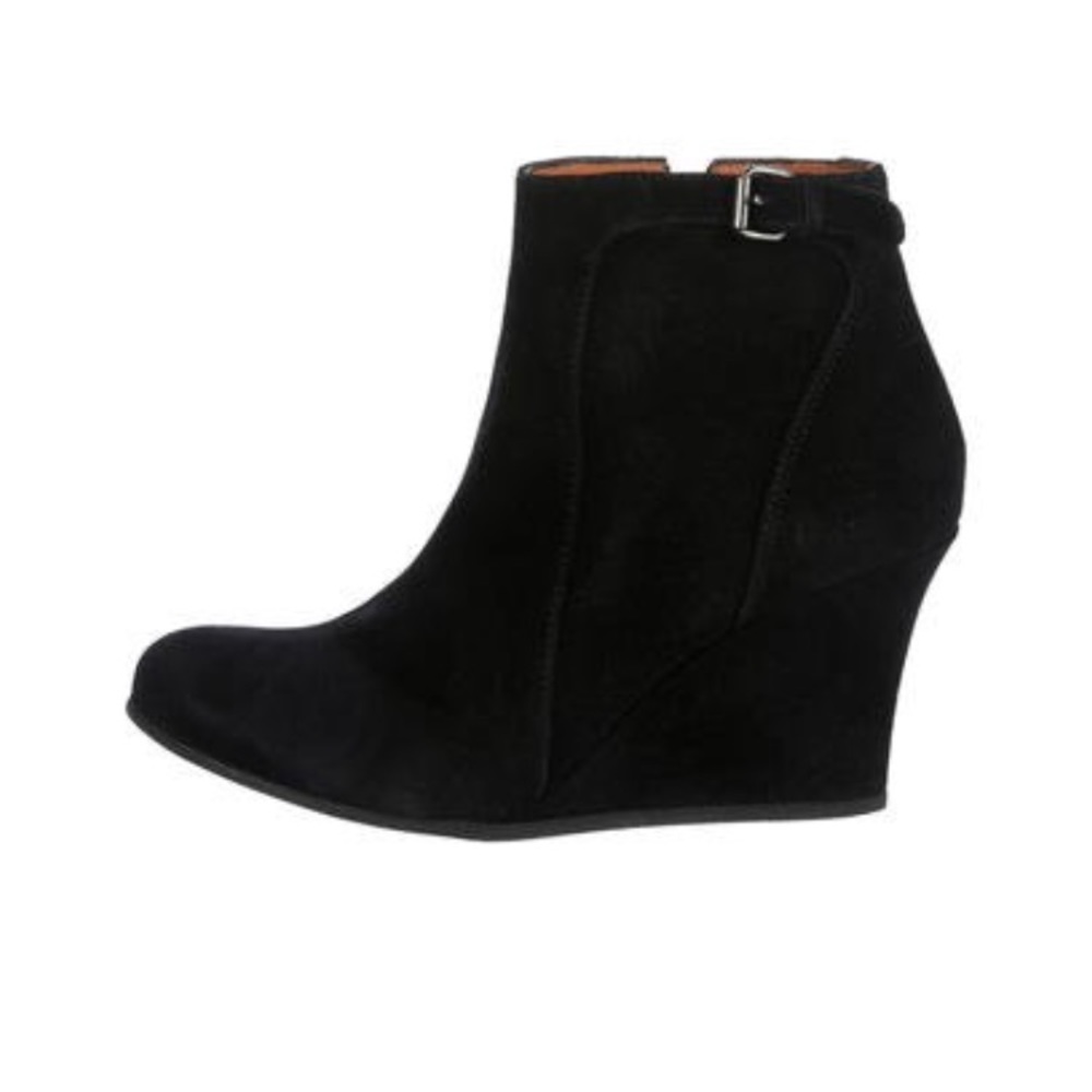 Lanvin Black Suede Booties Size 36